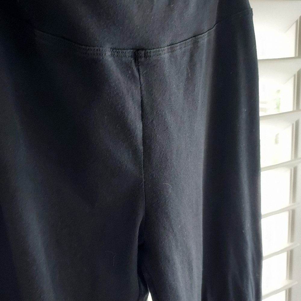 Johnny Was Black Leggings with Colorful Embroidery - Picture 3 of 10